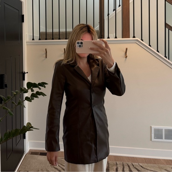 ABERCROMBIE FAUX LEATHER DRESS/ JACKET - Picture 16 of 16